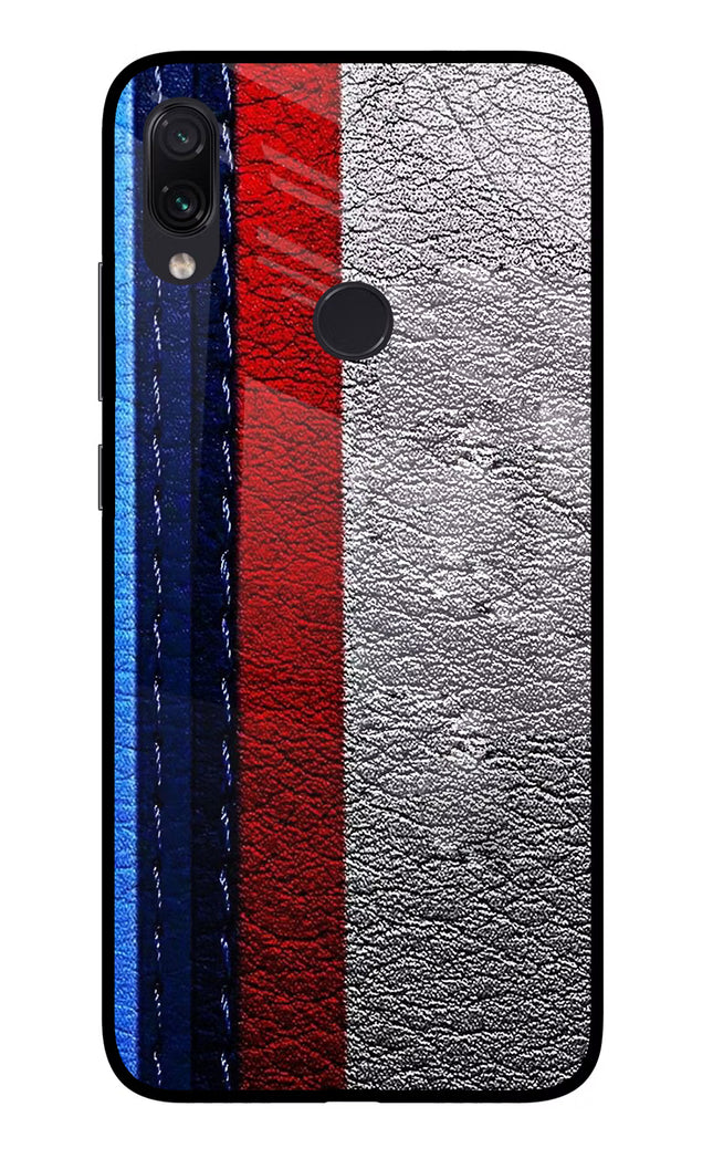 BMW Stripes Redmi Note 7S Glass Case Back Cover by Casekaro