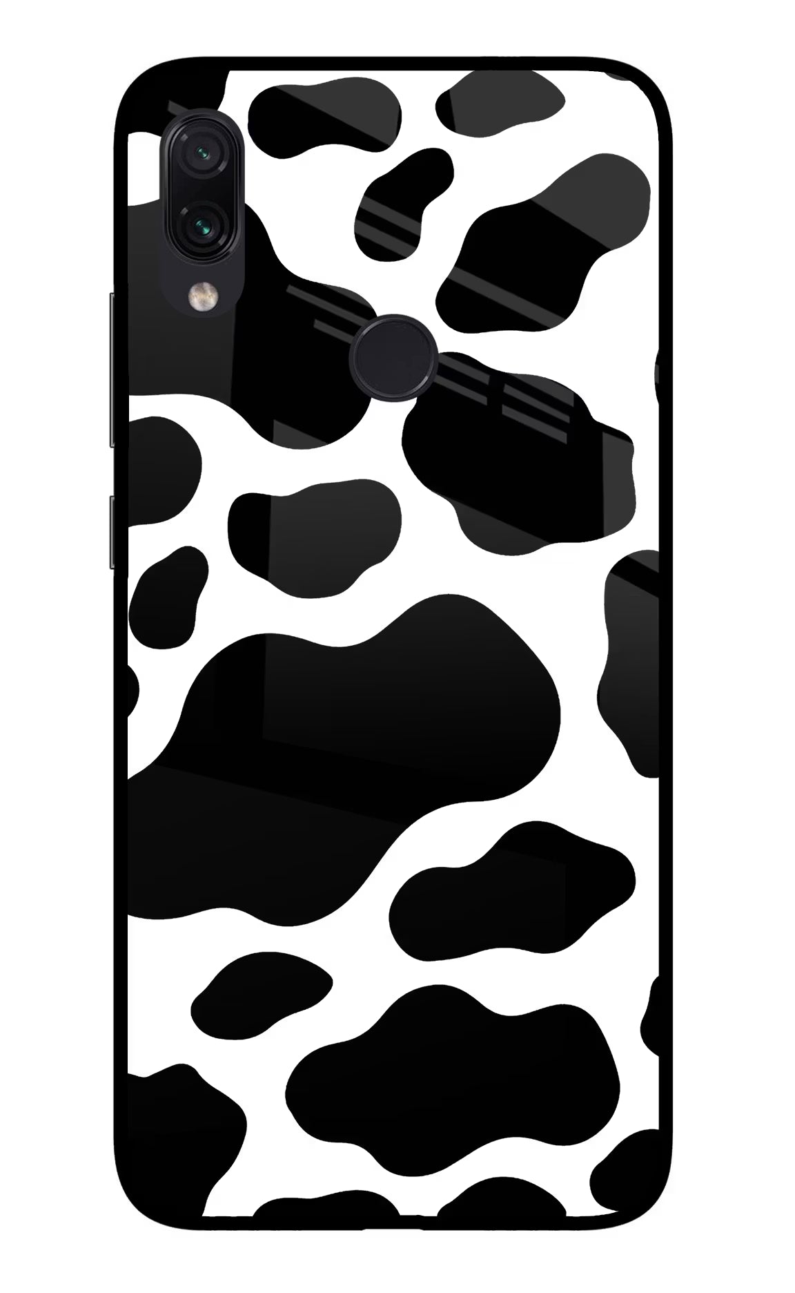 Cow Spots Redmi Note 7S Glass Case Back Cover by Casekaro