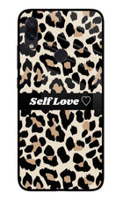 Leopard Print Self Love Redmi Note 7S Glass Case