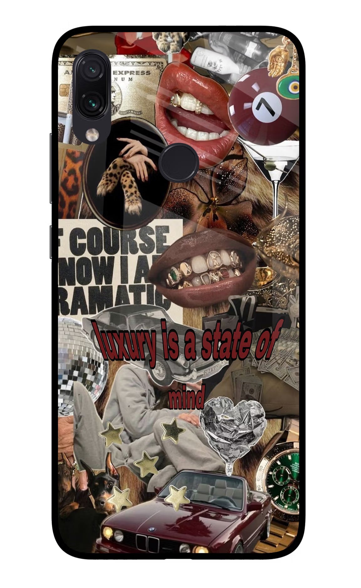 Luxury Redmi Note 7S Glass Case