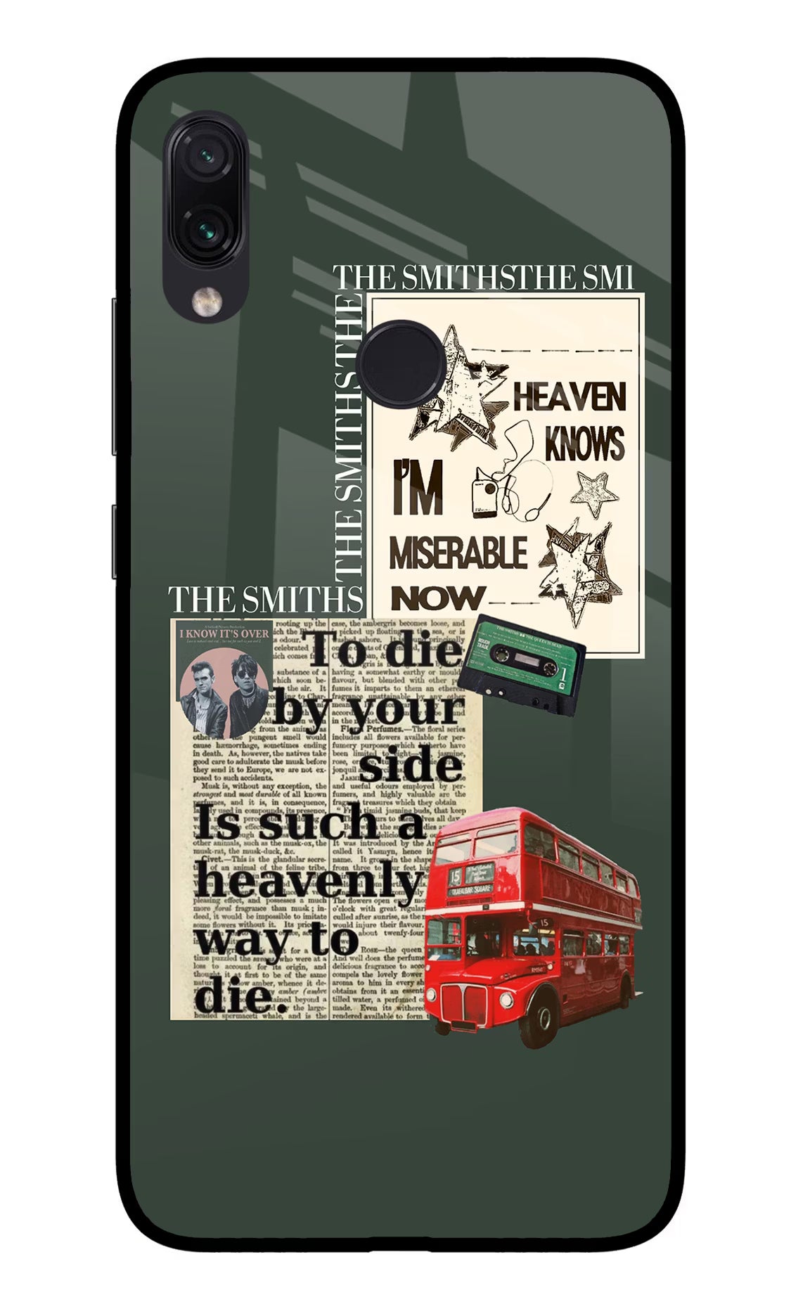 The Smiths Redmi Note 7S Glass Case Back Cover by Casekaro