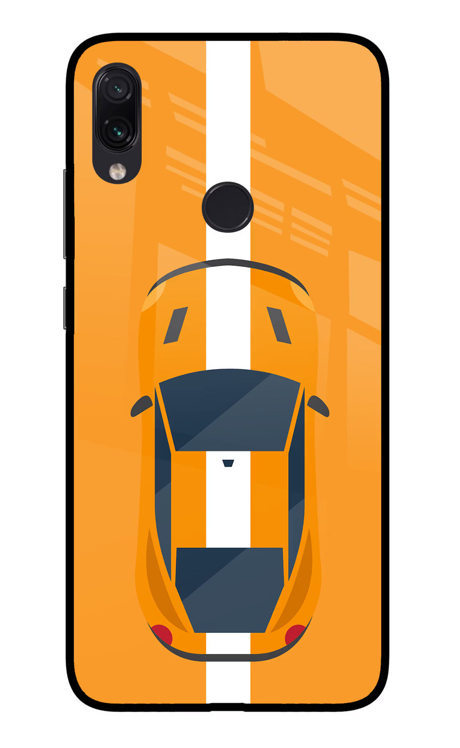 Highway Pursuit Redmi Note 7S Back Cover, Glass case