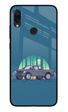 Retro Garage Vibe Redmi Note 7S Glass Case