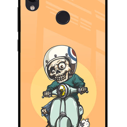 Undead Biker Redmi Note 7S Glass Case