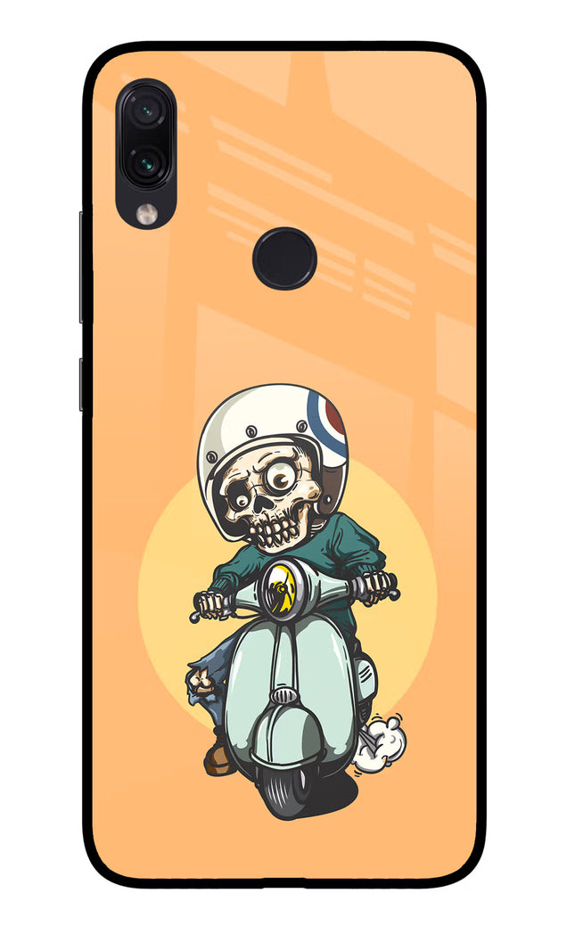 Undead Biker Redmi Note 7S Glass Case
