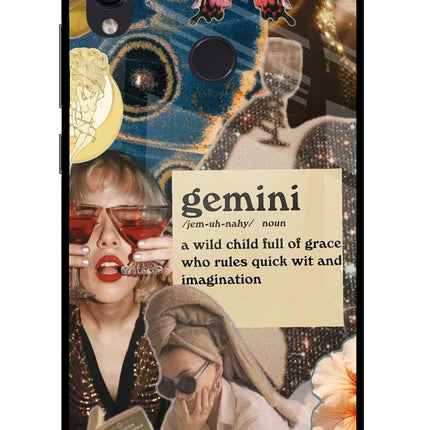 Gemini Zodiac Redmi Note 7S Glass Case