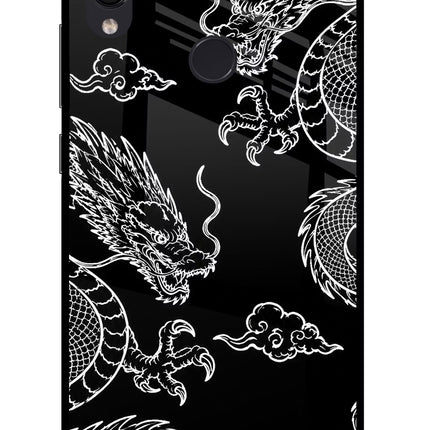 Twin Dragons Redmi Note 7S Glass Case