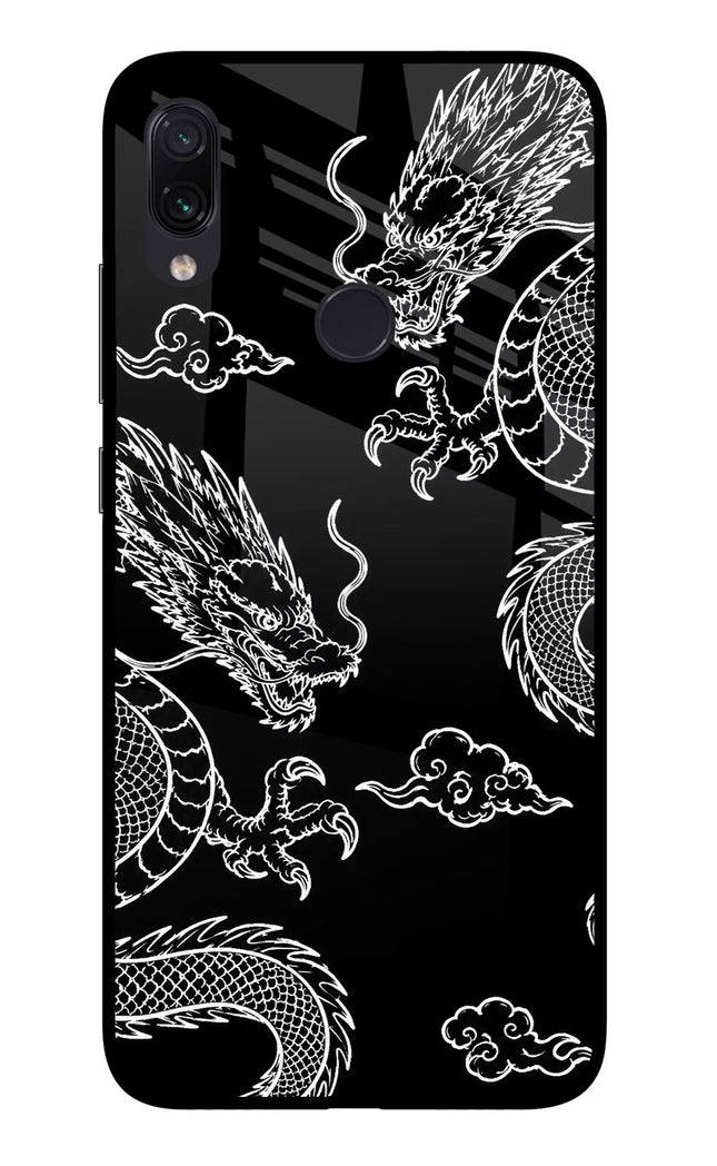 Twin Dragons Redmi Note 7S Glass Case