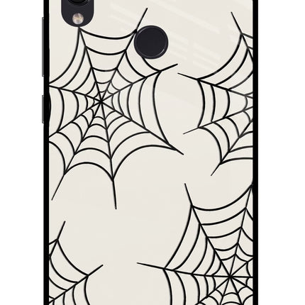 Spider Web Redmi Note 7S Glass Case