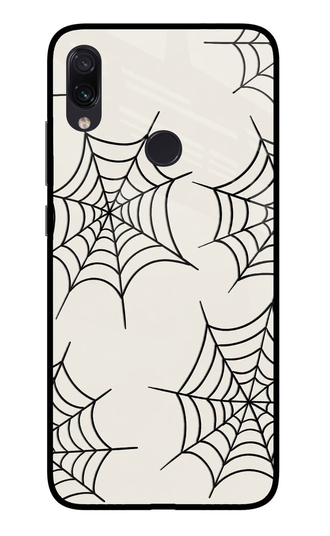 Spider Web Redmi Note 7S Glass Case