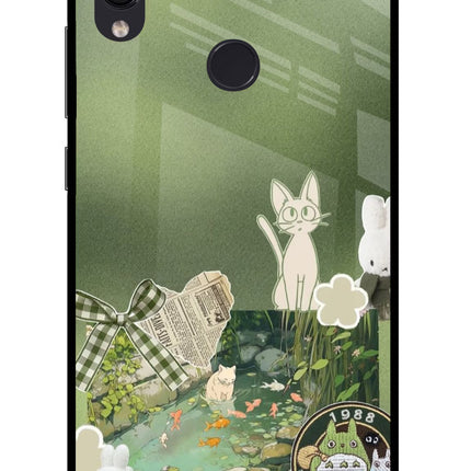 Aesthetic anime Redmi Note 7S Glass Case