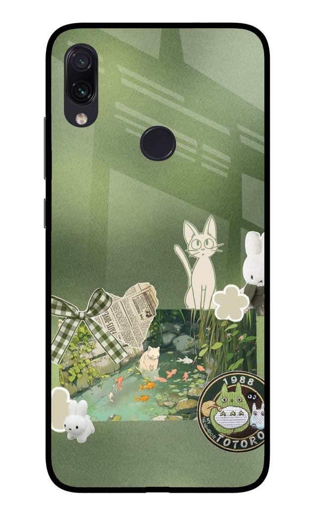 Aesthetic anime Redmi Note 7S Glass Case