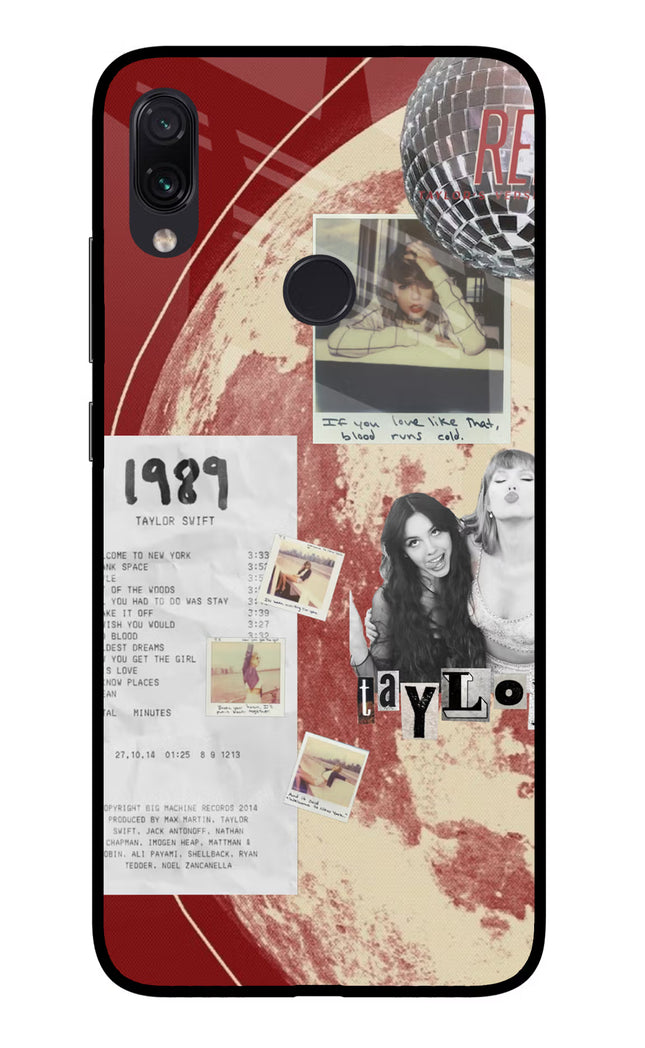 Taylor Swift Redmi Note 7S Glass Case