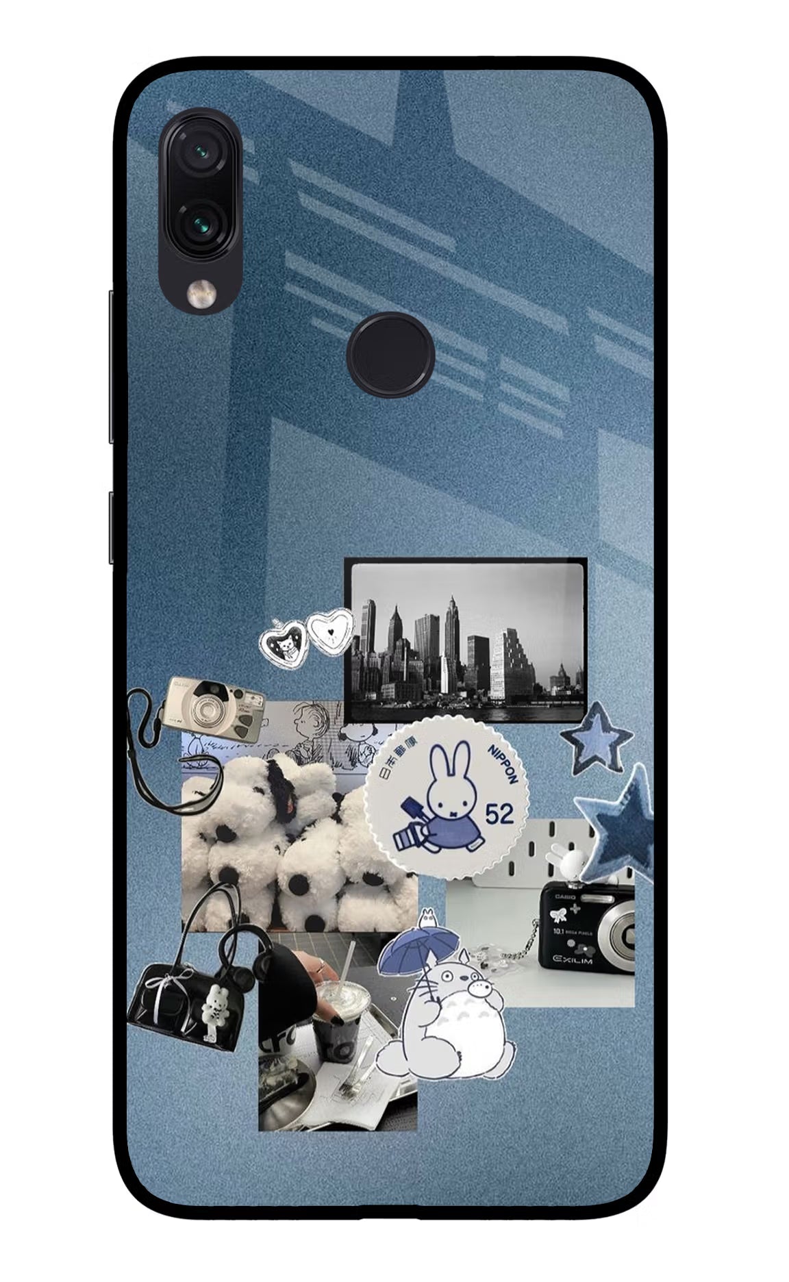 Miffy Redmi Note 7S Glass Case Back Cover by Casekaro