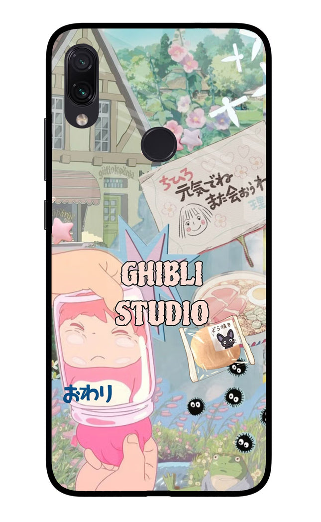 Studio Ghibli Redmi Note 7S Glass Case