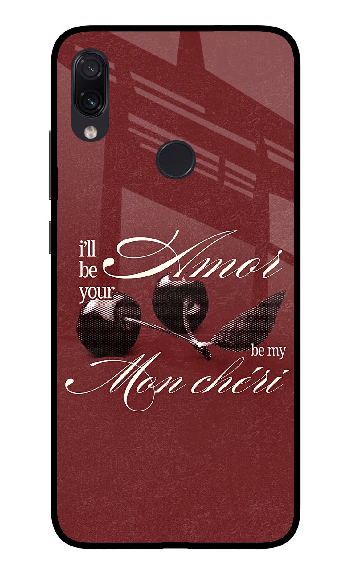 Velvet Cherry Redmi Note 7S Glass Case