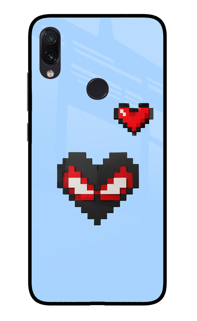 Peter Heart Redmi Note 7S Glass Case