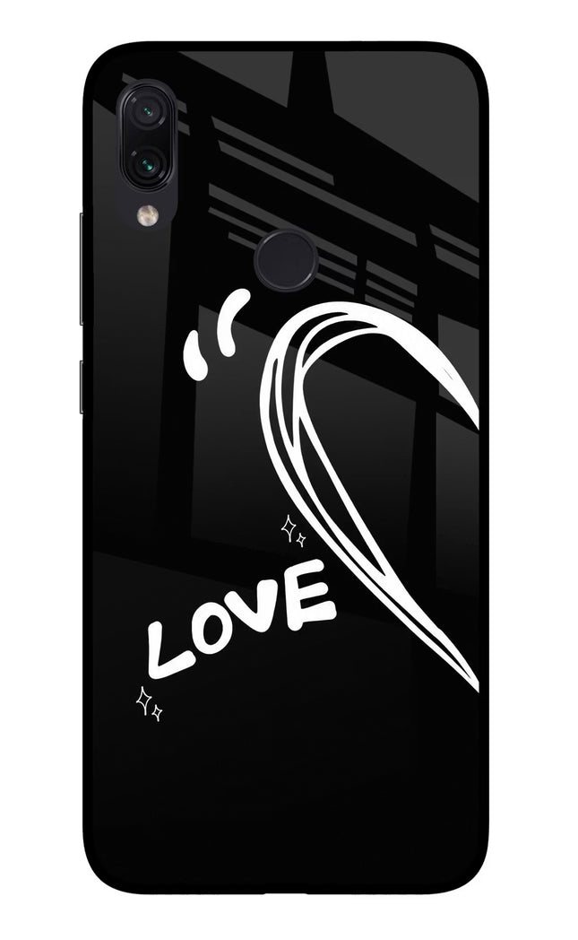 Love Line Redmi Note 7S Glass Case