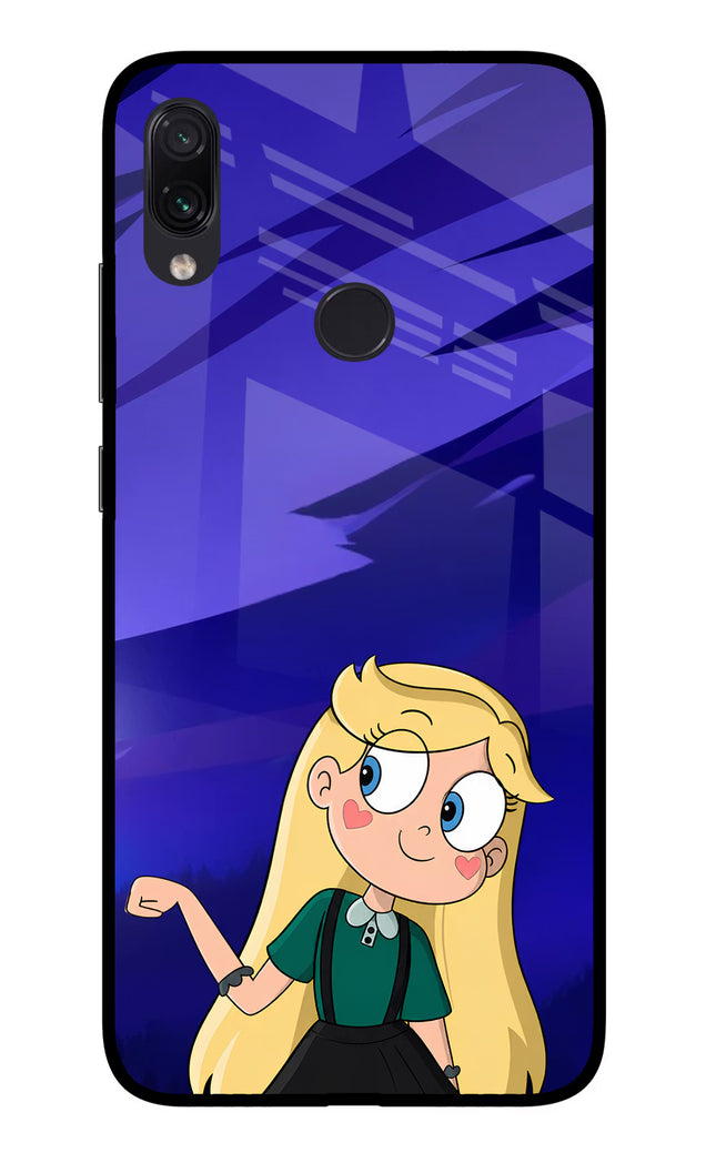 Star Glow Redmi Note 7S Glass Case Back Cover by Casekaro