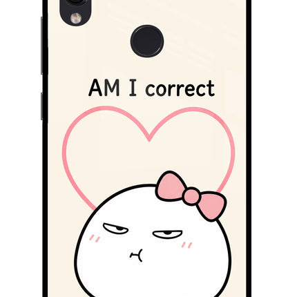 Always Right Redmi Note 7S Glass Case Back Cover by Casekaro