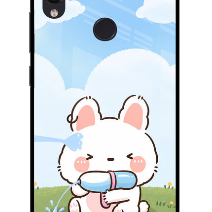 Bunny Treat Redmi Note 7S Glass Case