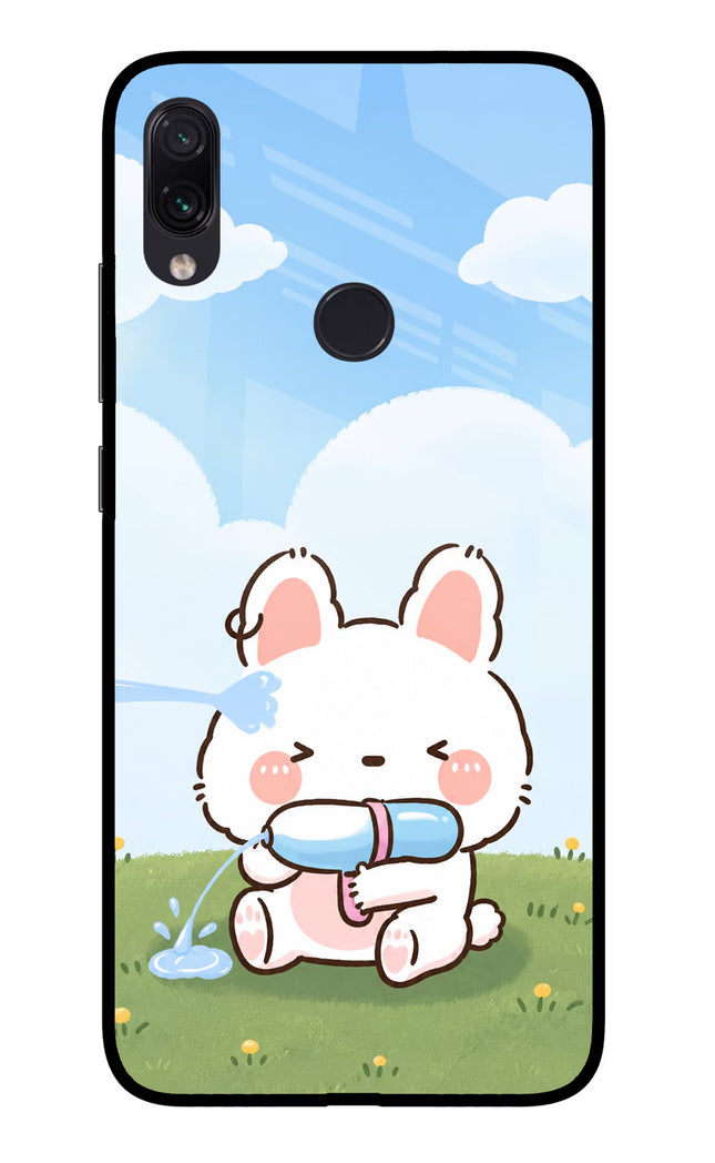 Bunny Treat Redmi Note 7S Glass Case