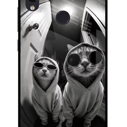 Hood Cats Redmi Note 7S Glass Case