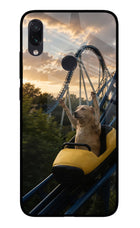 Rollercoaster Dog Redmi Note 7S Glass Case