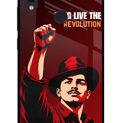 Bhagat Singh Revolution Redmi Note 7S Glass Case