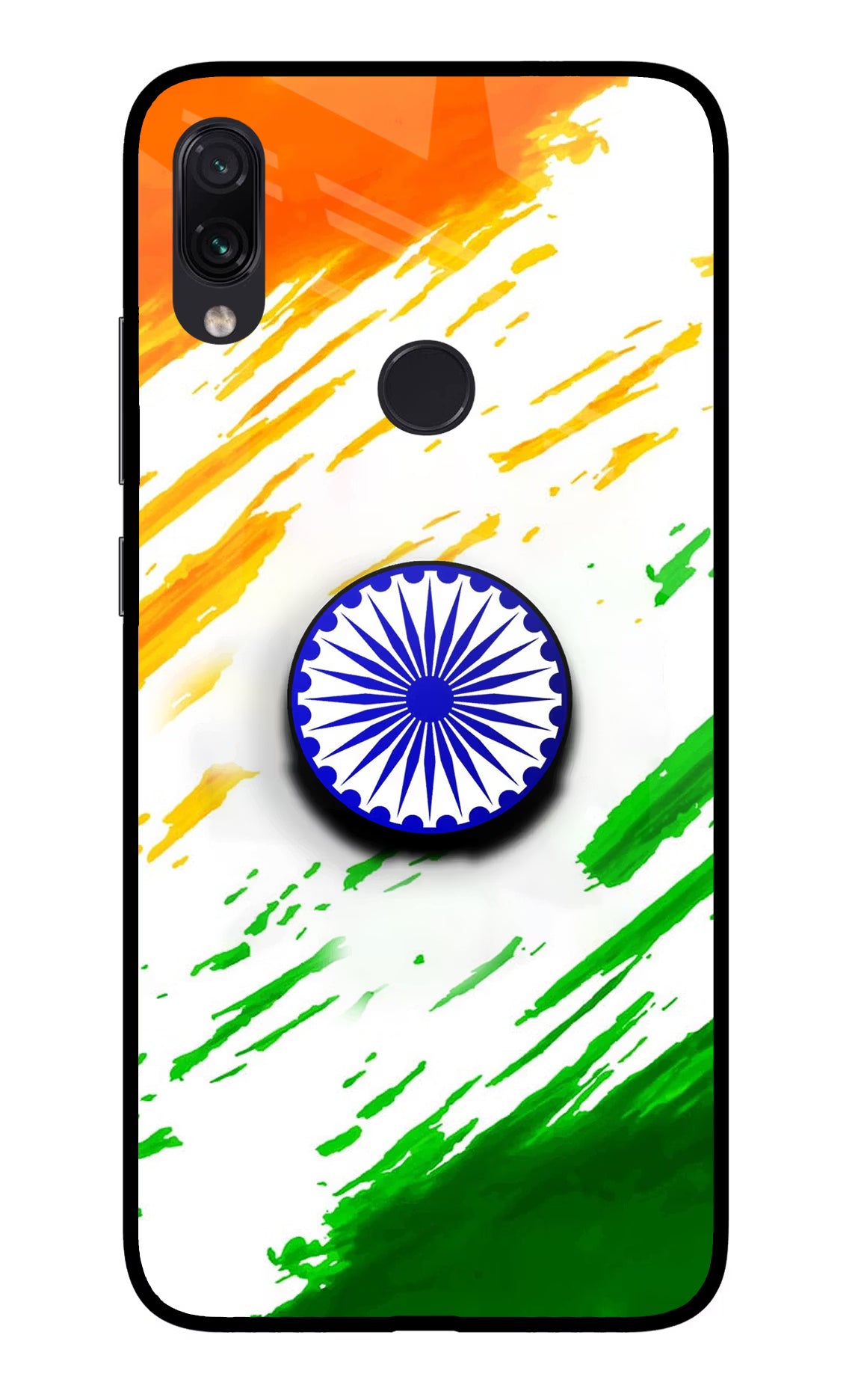 Indian Flag Ashoka Chakra Redmi Note 7S Pop Case by Casekaro
