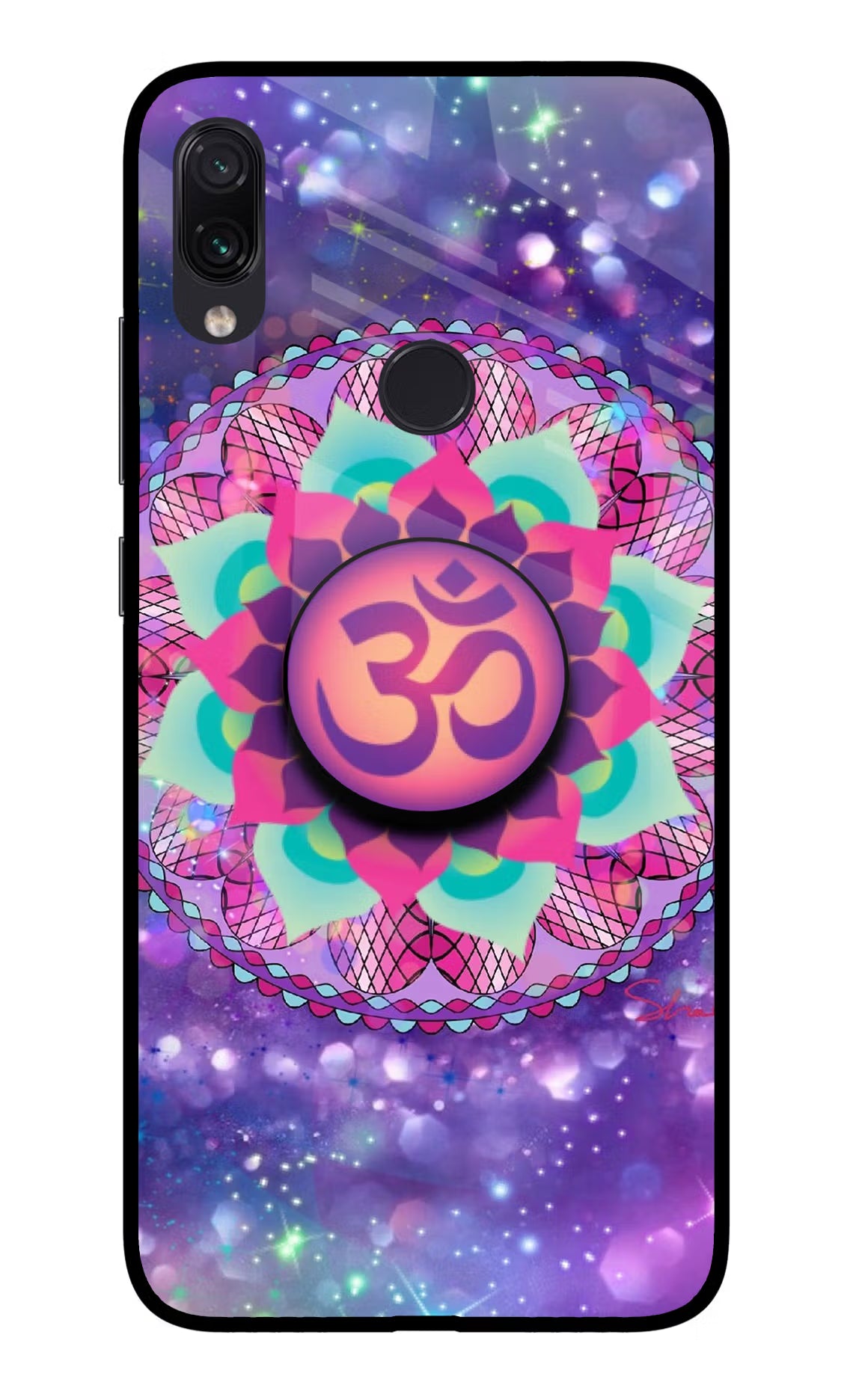 Om Purple Redmi Note 7S Pop Case by Casekaro