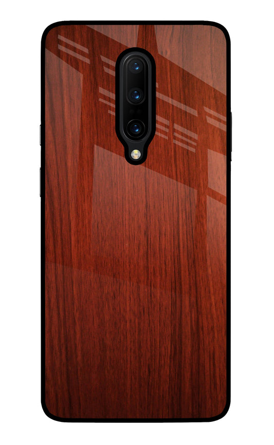 Wooden Plain Pattern Oneplus 7 Pro Glass Case