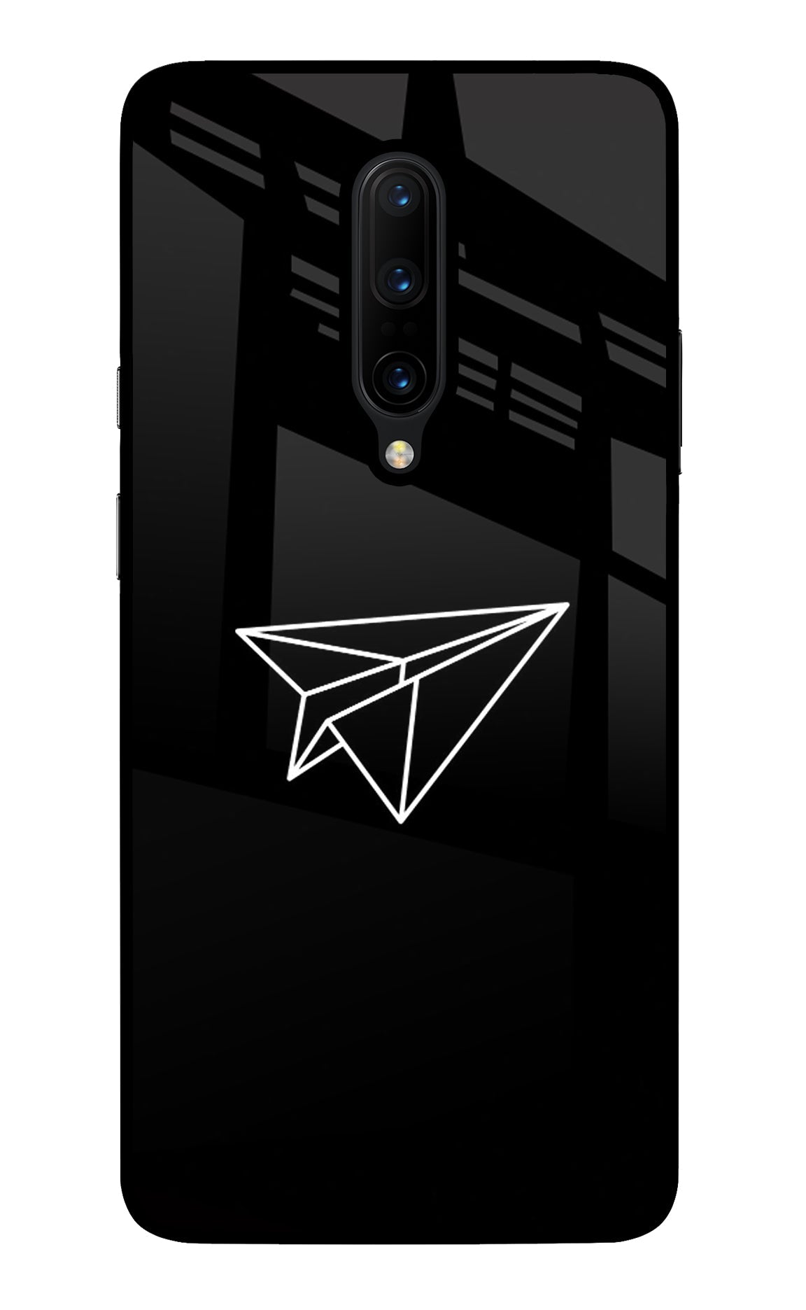 Paper Plane White Oneplus 7 Pro Back Cover