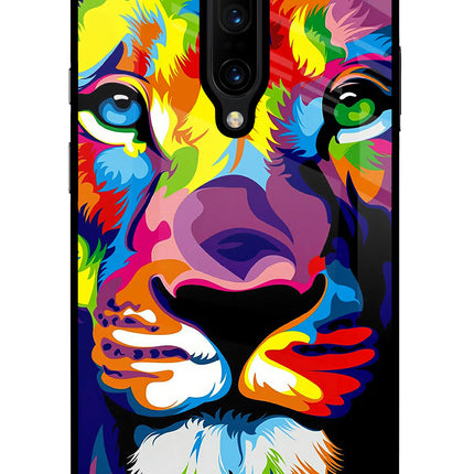 Lion Oneplus 7 Pro Glass Case