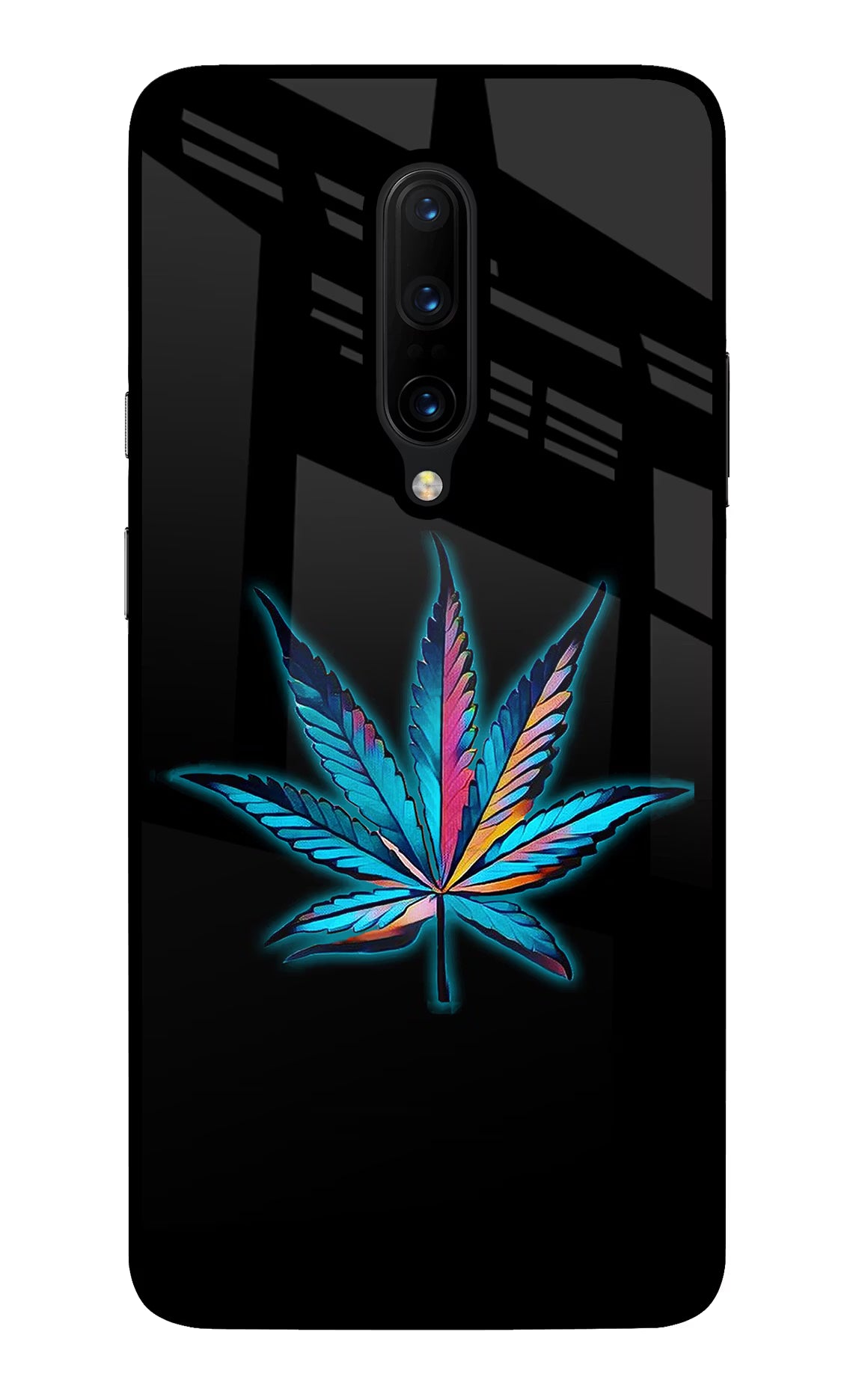 Weed Oneplus 7 Pro Glass Case Back Cover by Casekaro
