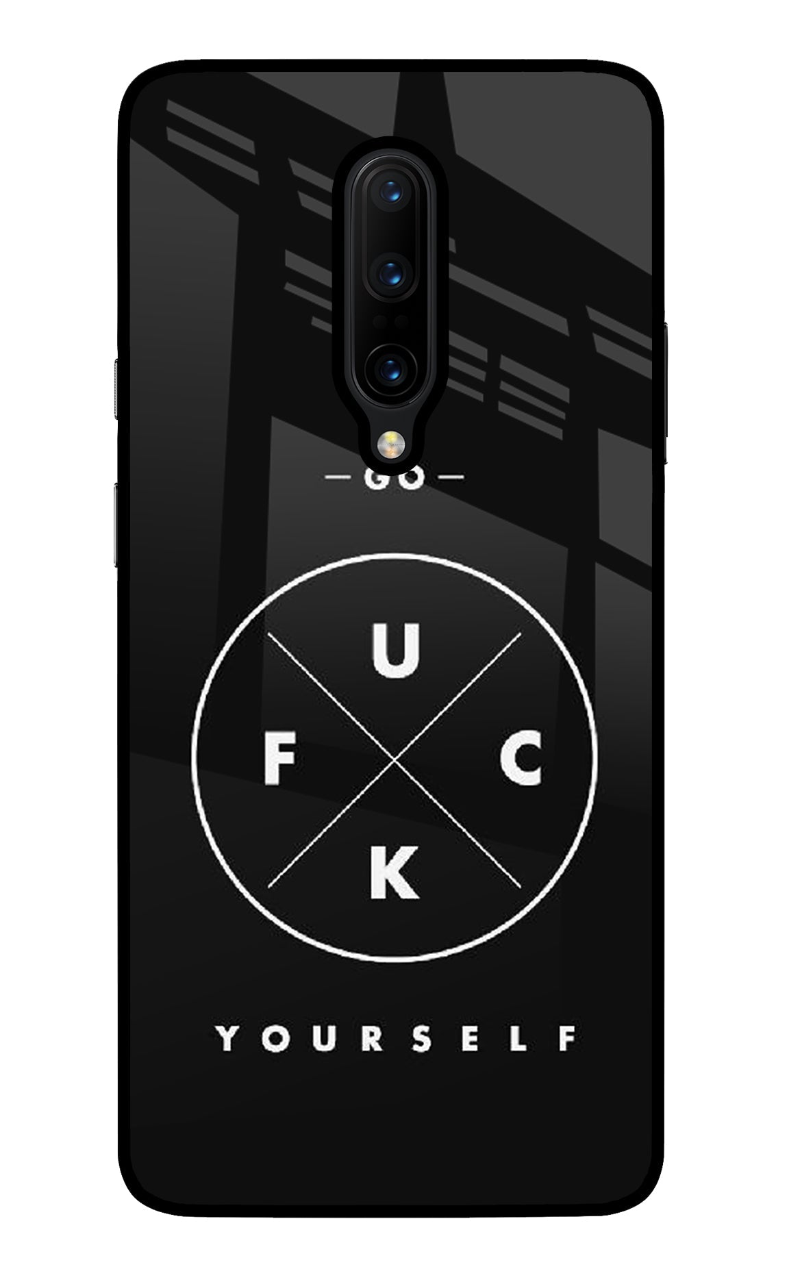 Go Fuck Yourself Oneplus 7 Pro Glass Case