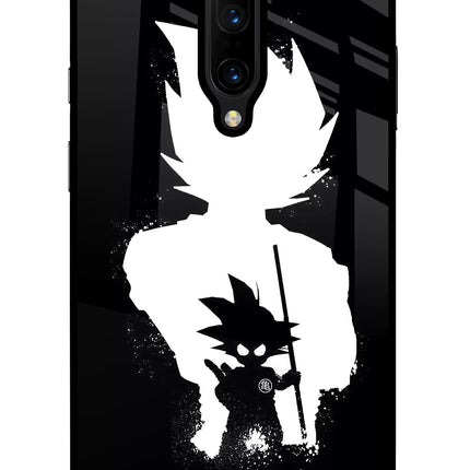Goku Shadow Oneplus 7 Pro Glass Case Back Cover by Casekaro