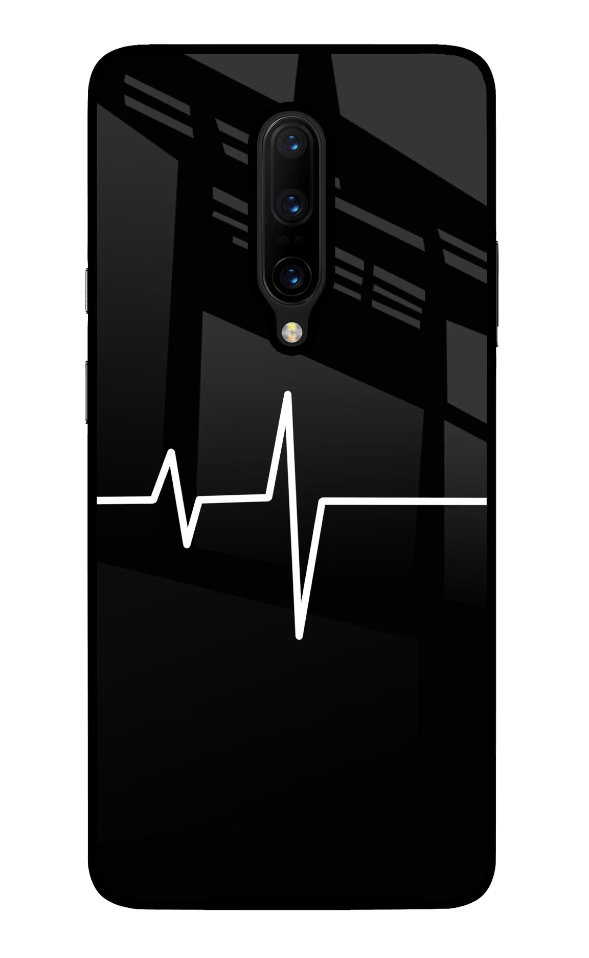 Heart Beats Oneplus 7 Pro Glass Case Back Cover by Casekaro