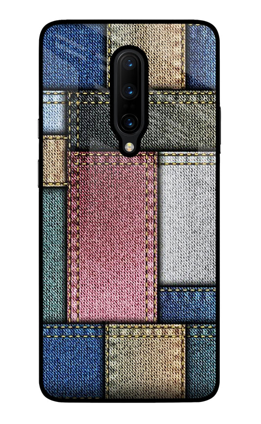 Multicolor Jeans Oneplus 7 Pro Glass Case