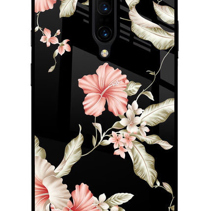 Flowers Oneplus 7 Pro Glass Case