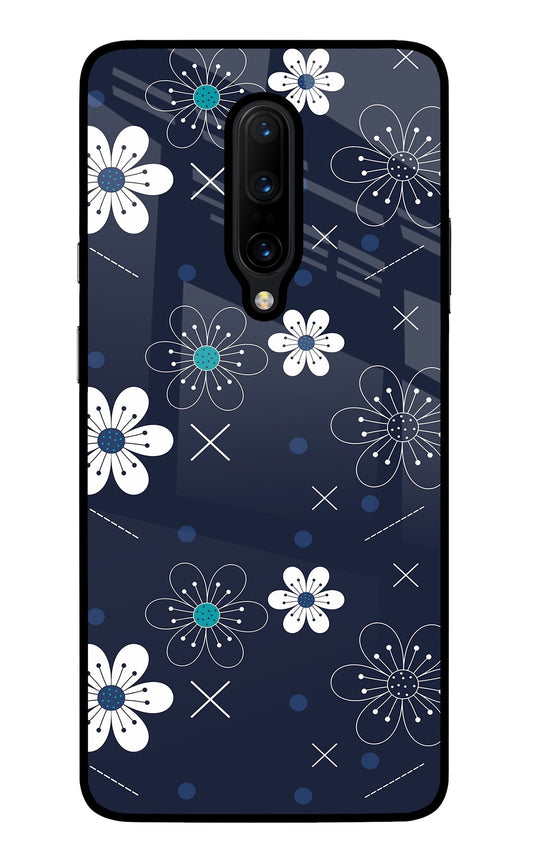 Flowers Oneplus 7 Pro Glass Case