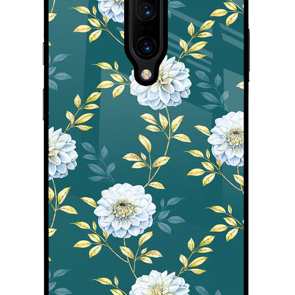 Flowers Oneplus 7 Pro Glass Case