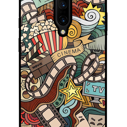 Cinema Abstract Oneplus 7 Pro Glass Case