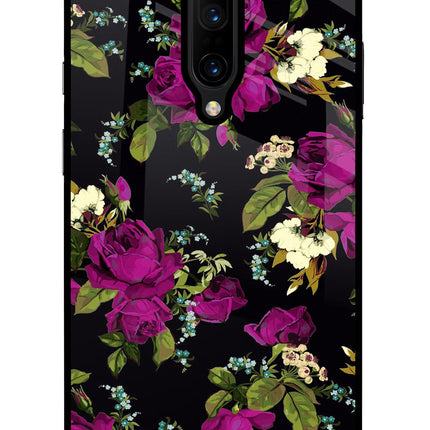 Flowers Oneplus 7 Pro Glass Case