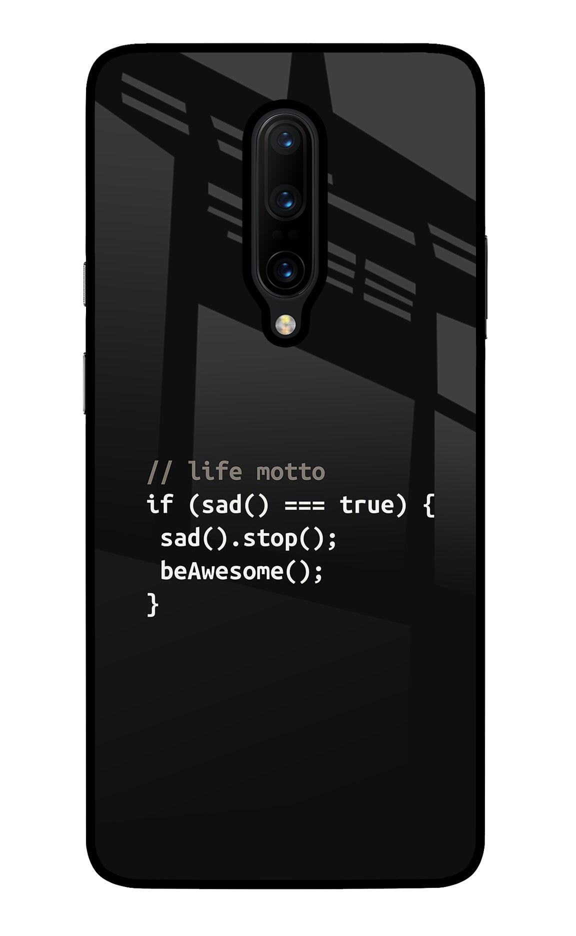 Life Motto Code Oneplus 7 Pro Back Cover