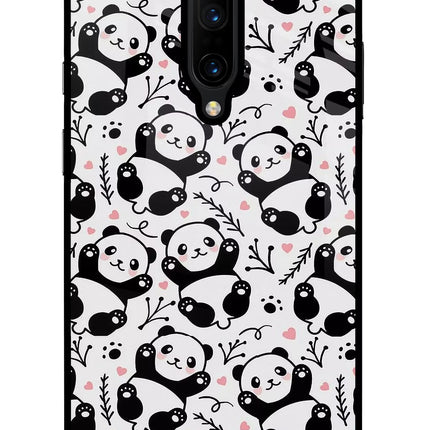 Cute Panda Oneplus 7 Pro Glass Case