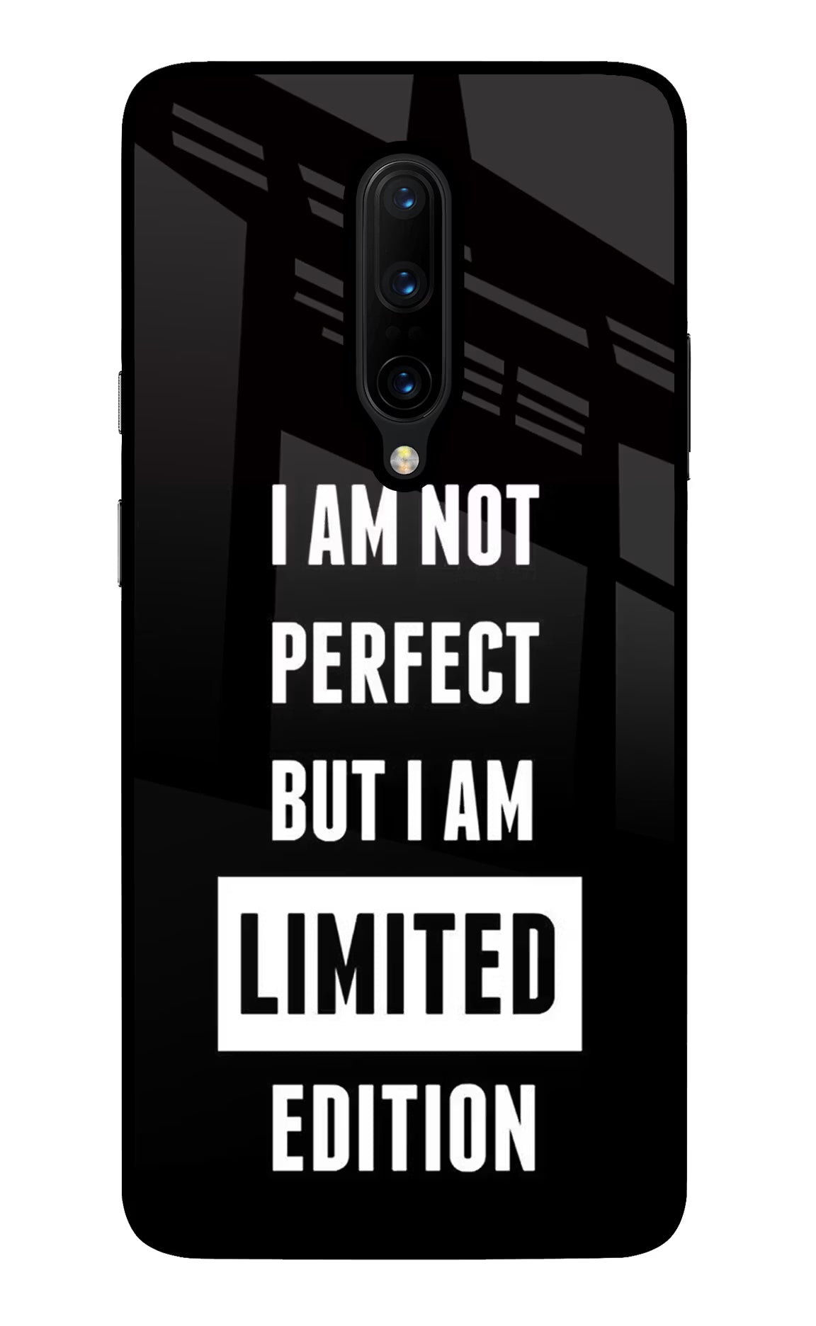I Am Not Perfect But I Am Limited Edition Oneplus 7 Pro Glass Case Back Cover by Casekaro