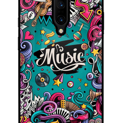 Music Graffiti Oneplus 7 Pro Glass Case