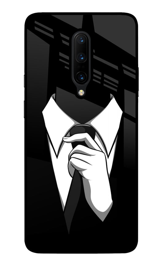 Black Tie Oneplus 7 Pro Glass Case