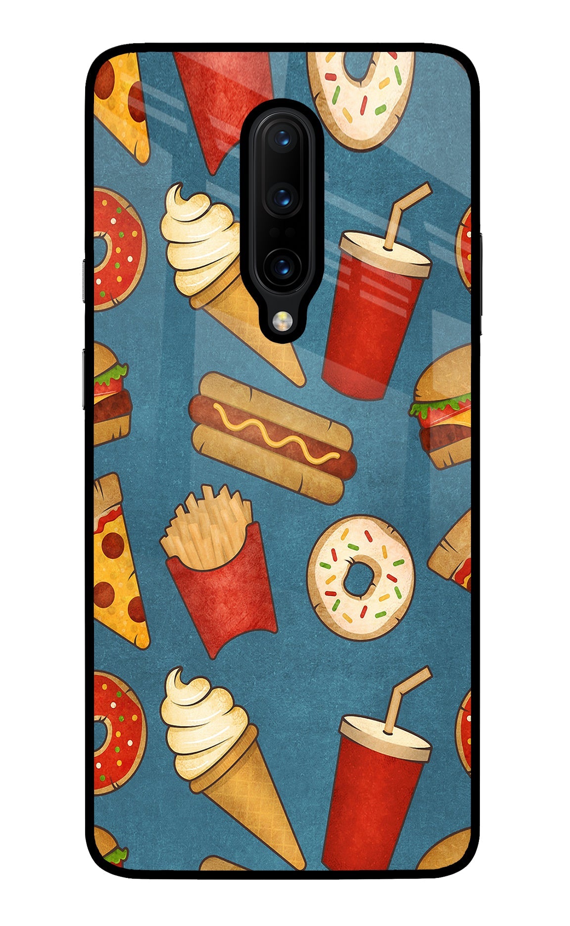 Foodie Oneplus 7 Pro Glass Case